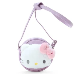 Japan Original Hello Kitty Plush Round Crossbody Bag