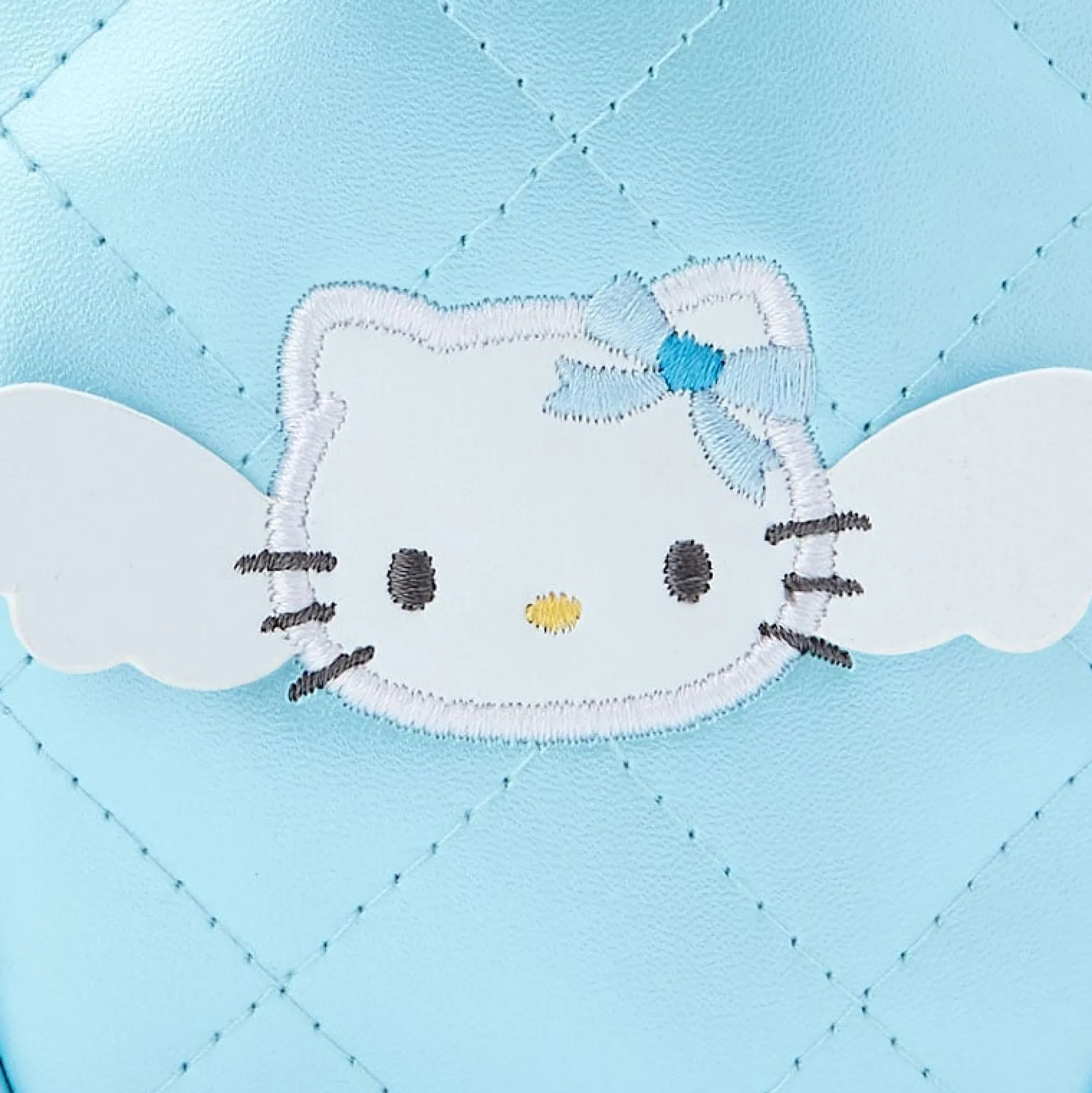 Japan Original Hello Kitty Quilted Mini Zipper Pouch (Dreaming Angel Series Pt 2)