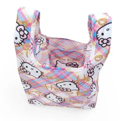 Japan Original Hello Kitty Reusable Tote Bag (Hello Kitty Dress Tartan Series)