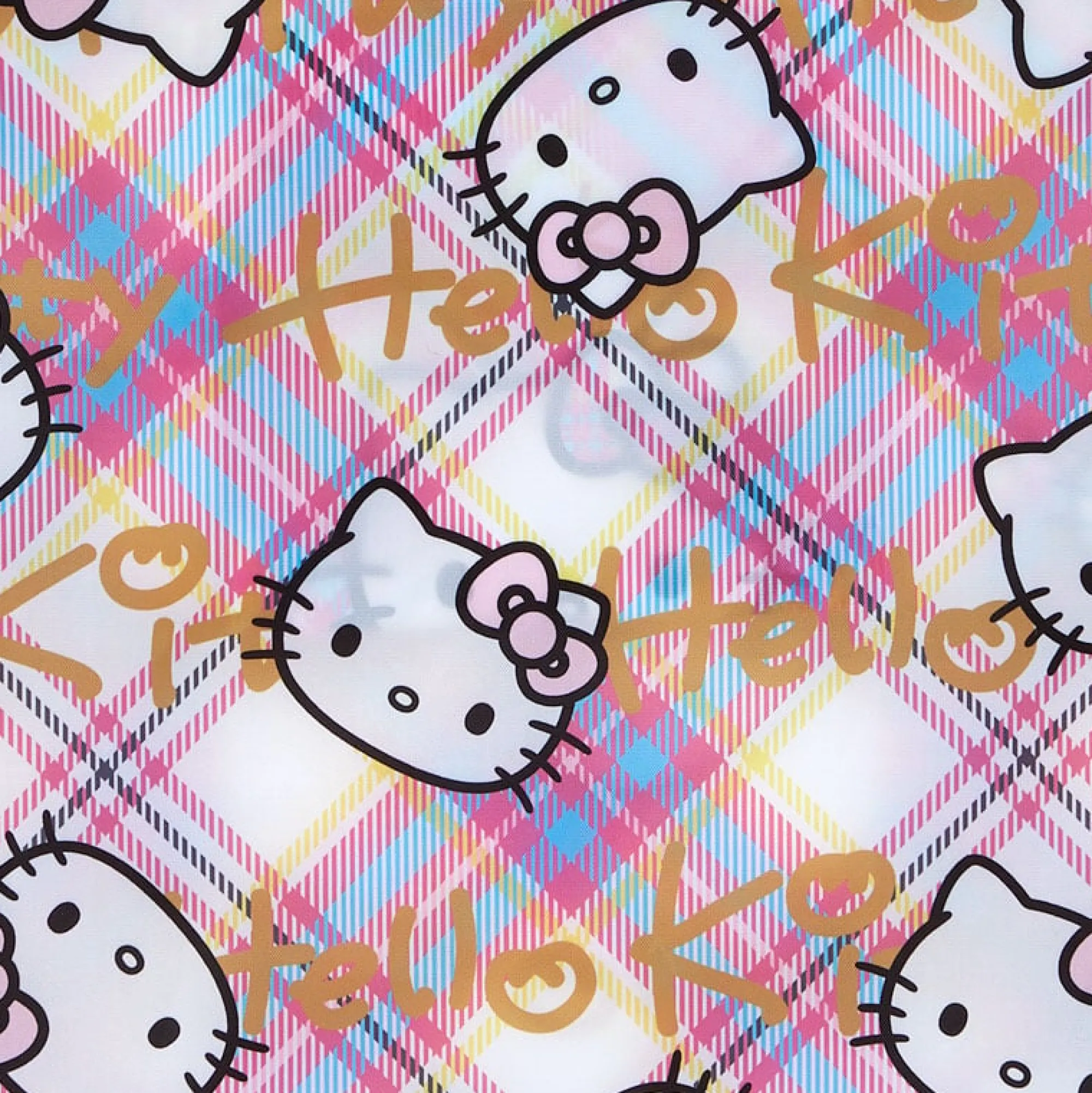 Japan Original Hello Kitty Reusable Tote Bag (Hello Kitty Dress Tartan Series)