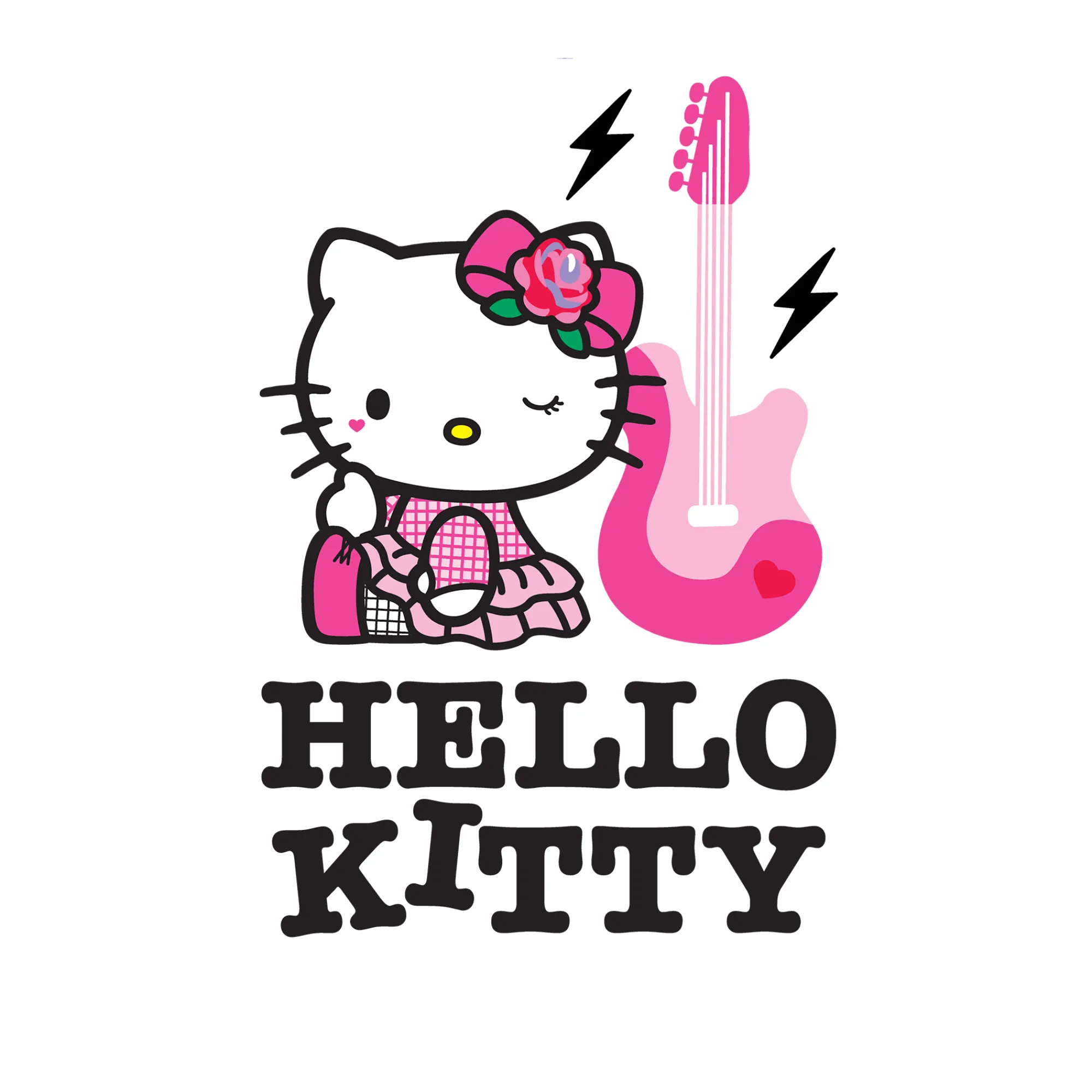Printful Hello Kitty Rock On Tee
