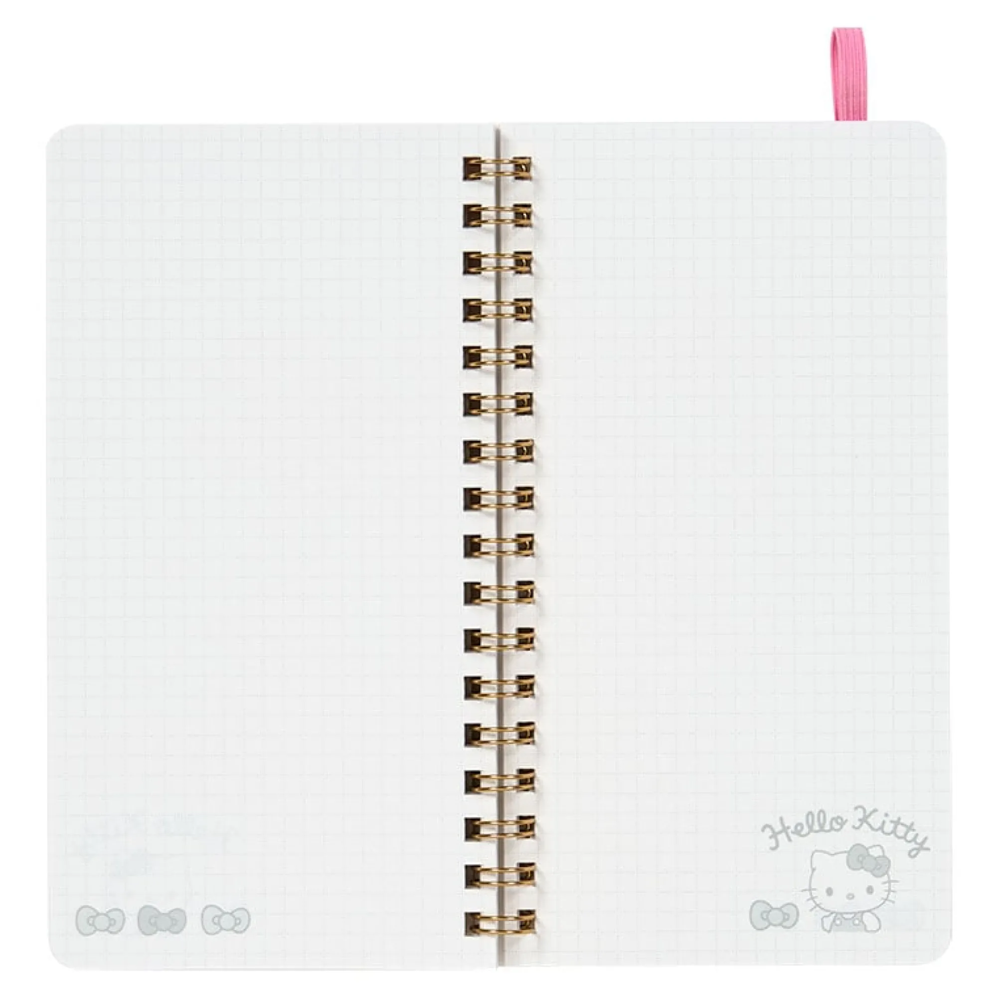Japan Original Hello Kitty Slim Spiral Notebook (Elastic Closure)