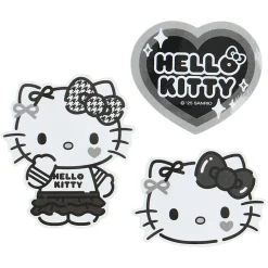Japan Original Hello Kitty Smartphone Charm Set (Silver Houndstooth Series)