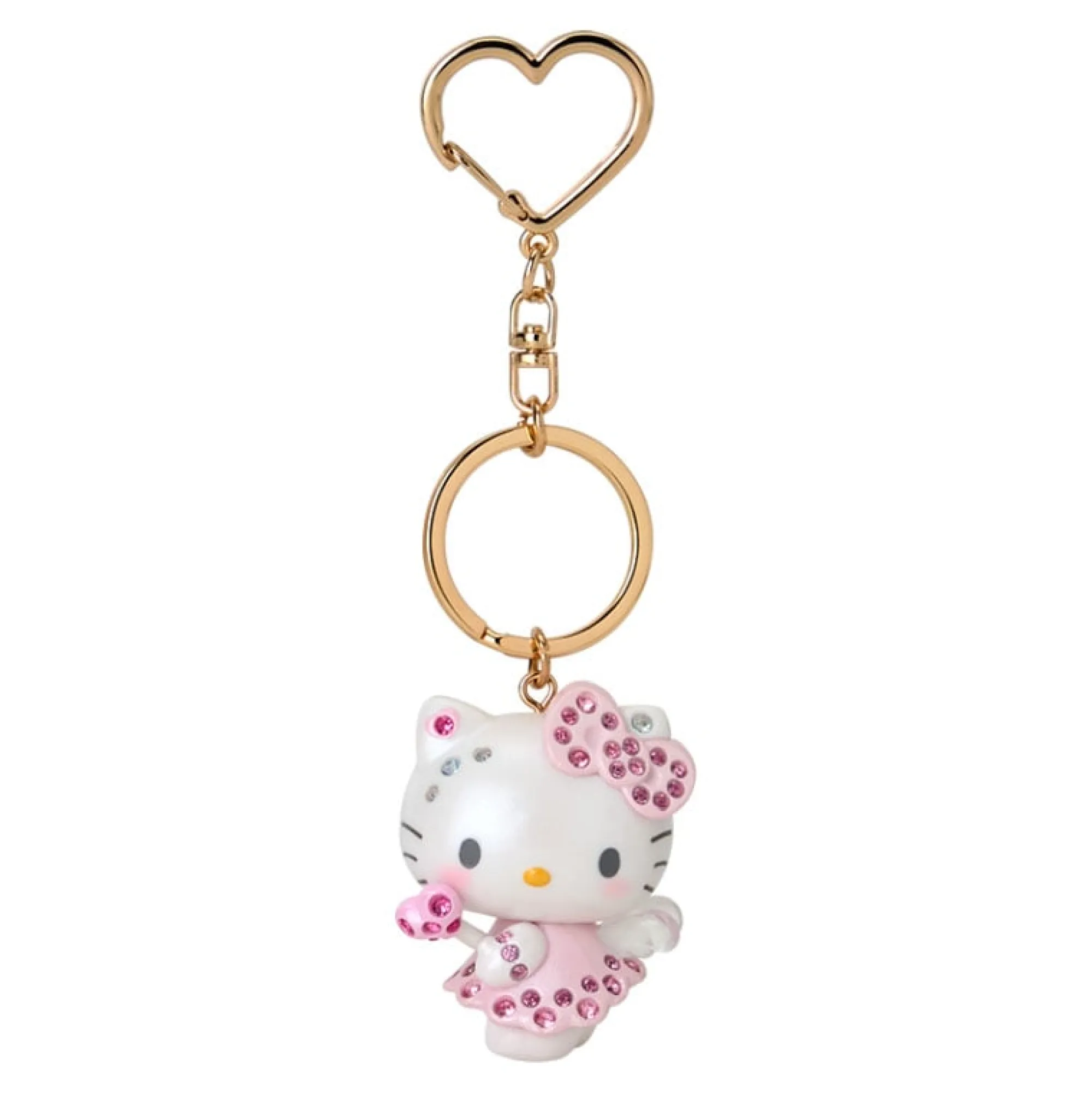 Japan Original Hello Kitty Sparkle Keychain (Dreaming Angel Series Pt 2)
