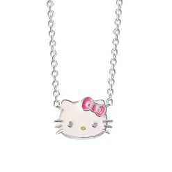 JACMEL JEWELRY INC Hello Kitty Sterling Silver Enamel Necklace