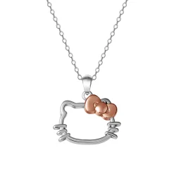 JACMEL JEWELRY INC Hello Kitty Sterling Silver Silhouette Necklace