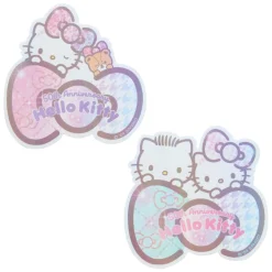 Japan Original Hello Kitty Sticker & Pouch Set 50th Anniv. (Fashionable Ribbons Series)