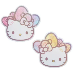 Japan Original Hello Kitty Sticker & Pouch Set 50th Anniv. (Fashionable Ribbons Series)