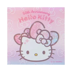 Japan Original Hello Kitty Sticker & Pouch Set 50th Anniv. (Fashionable Ribbons Series)