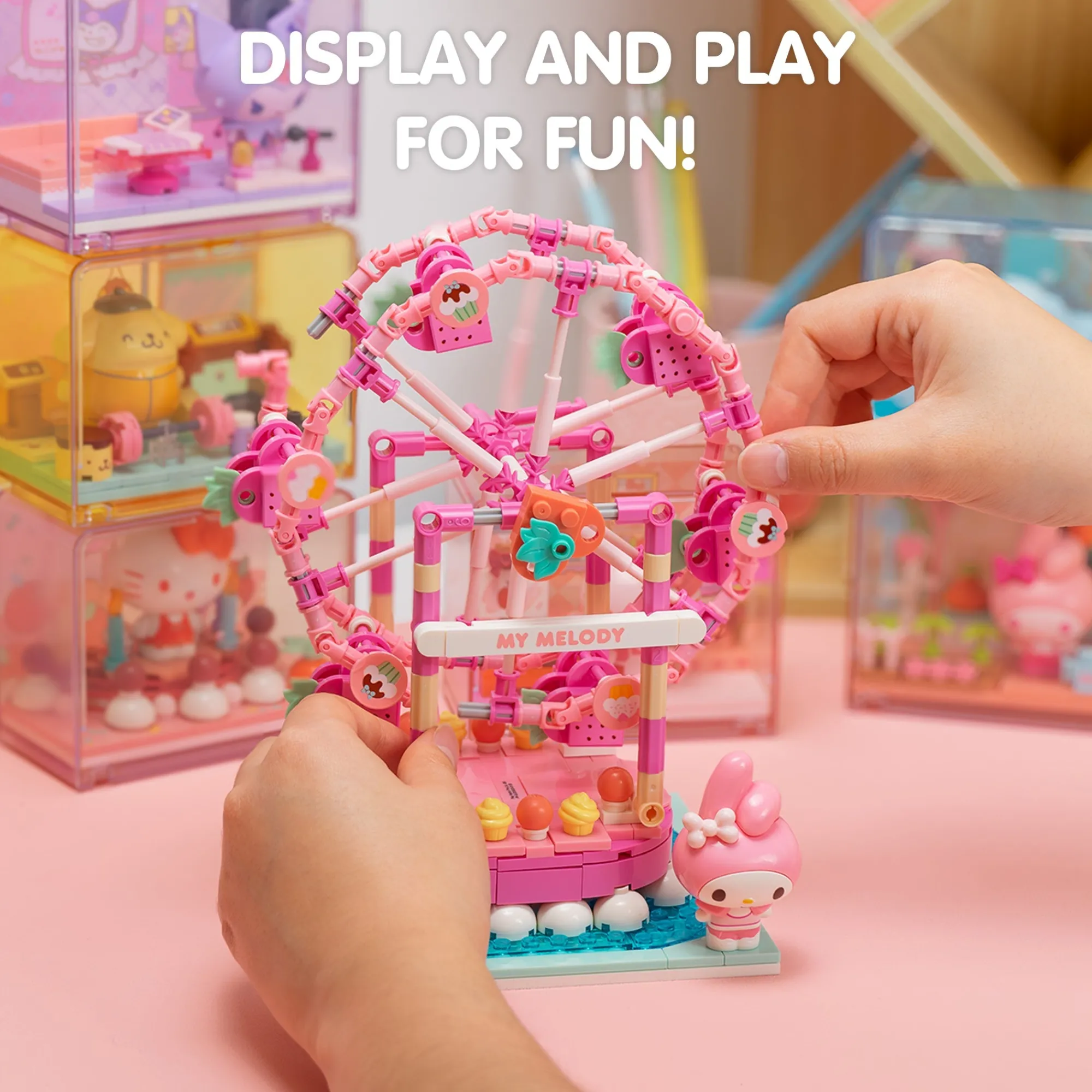 Hamee.com - Hamee US Hello Kitty Summer Wunderland Theme Park Building Blocks (Donut Ship)