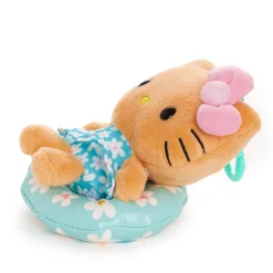 NAKAJIMA CORPORATION Hello Kitty Tanned Plush Mascot Clip (Summer Pool Series)