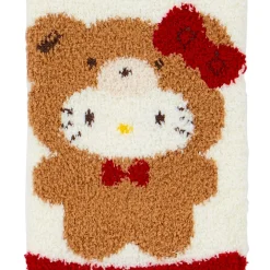 Japan Original Hello Kitty Teddy Bear Cozy Ankle Socks (Red)