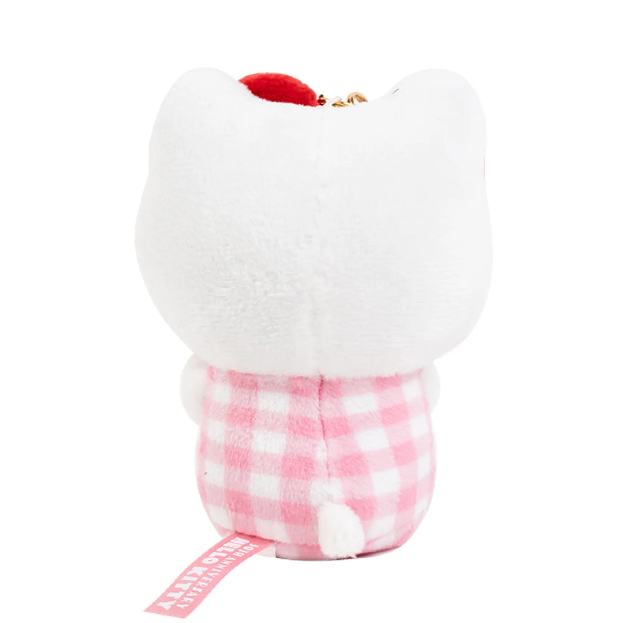 Global Original Hello Kitty 50th Anniv. Plush Mascot Keychain (Full of Happy Series)