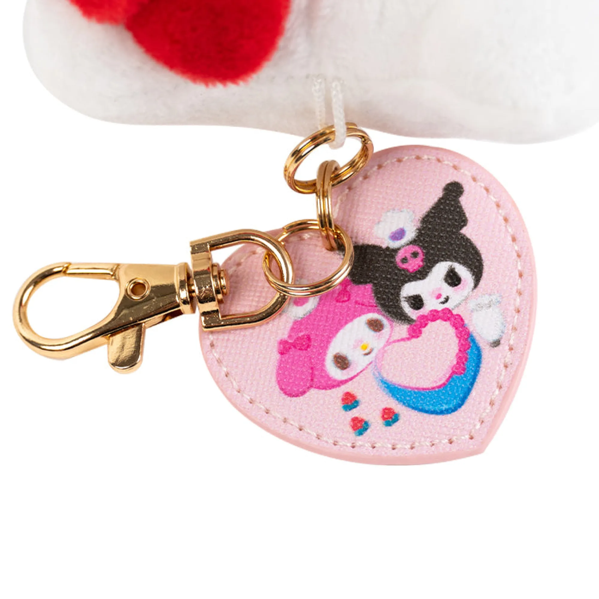 Global Original Hello Kitty 50th Anniv. Plush Mascot Keychain (Full of Happy Series)