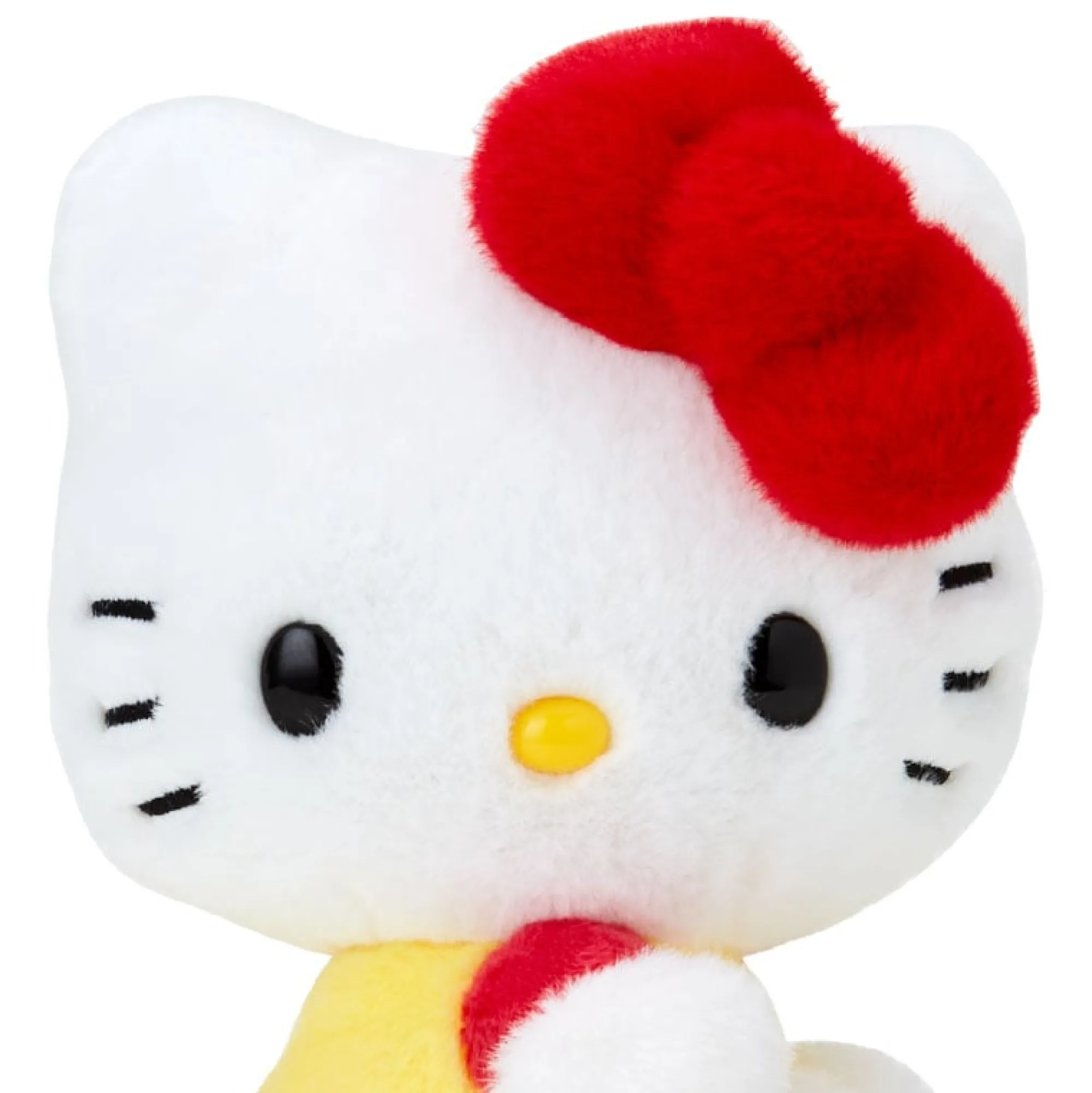 Japan Original Hello Kitty 50th Anniv. Plush Mascot (Yellow Overalls)