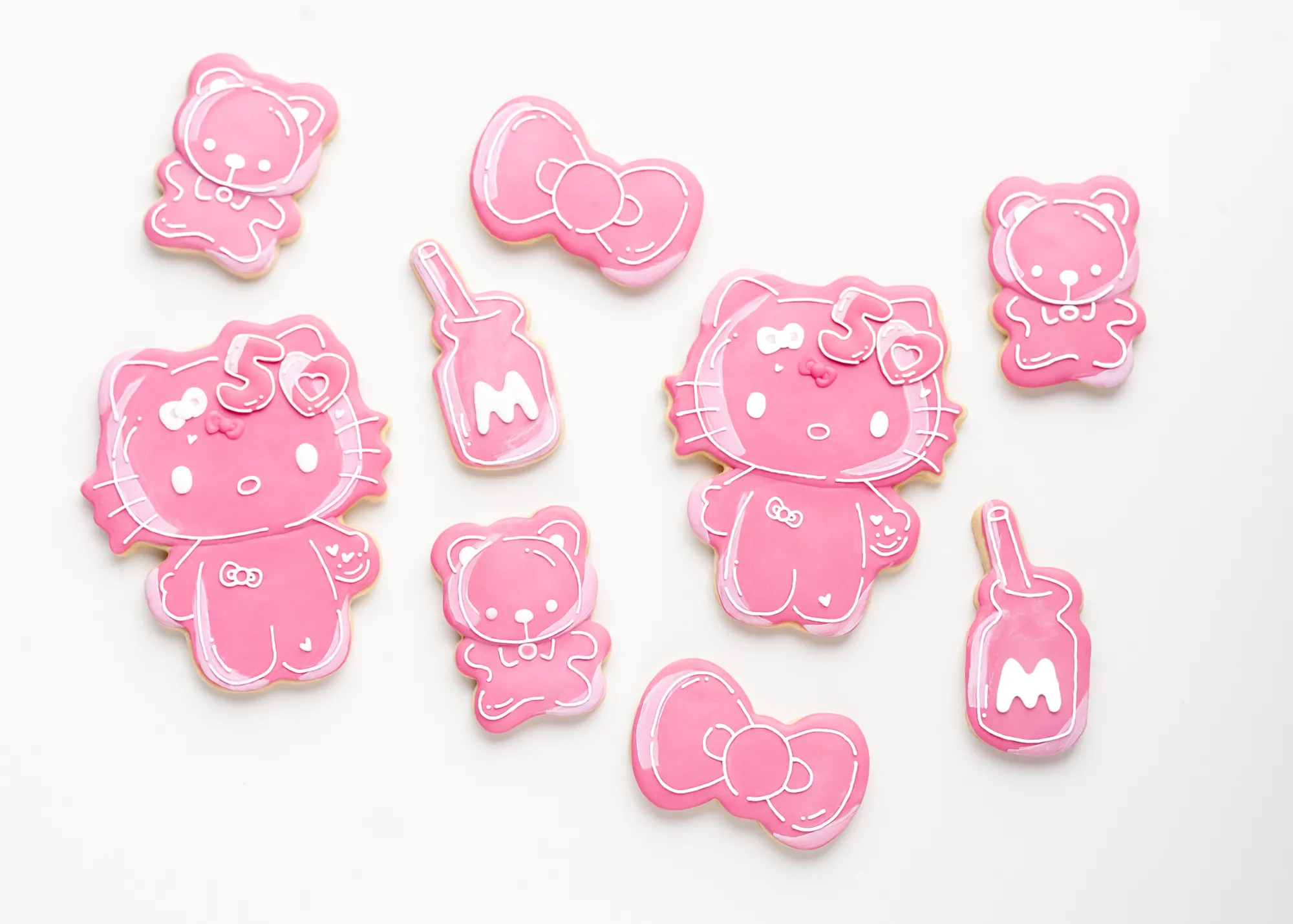 Handstand Kitchen Hello Kitty 50th Anniversary Cookie Stamp and Frosting Set