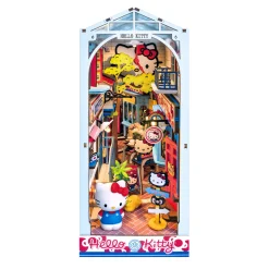 Hands Craft Hello Kitty Town Square DIY Book Nook Kit
