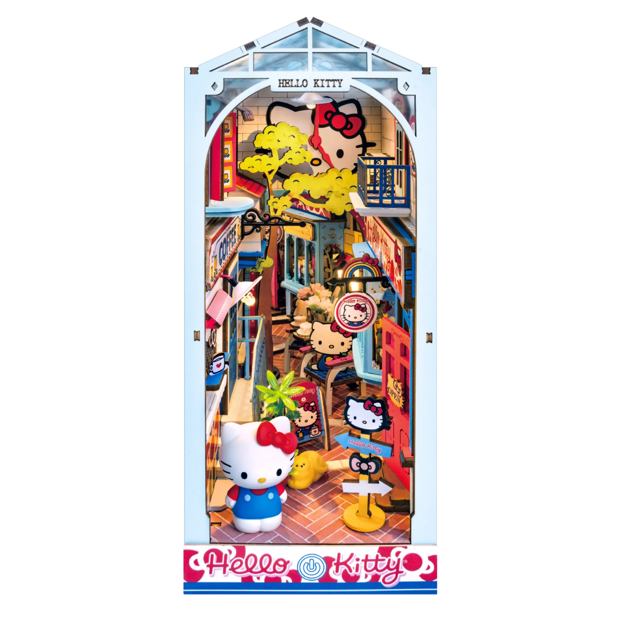 Hands Craft Hello Kitty Town Square DIY Book Nook Kit
