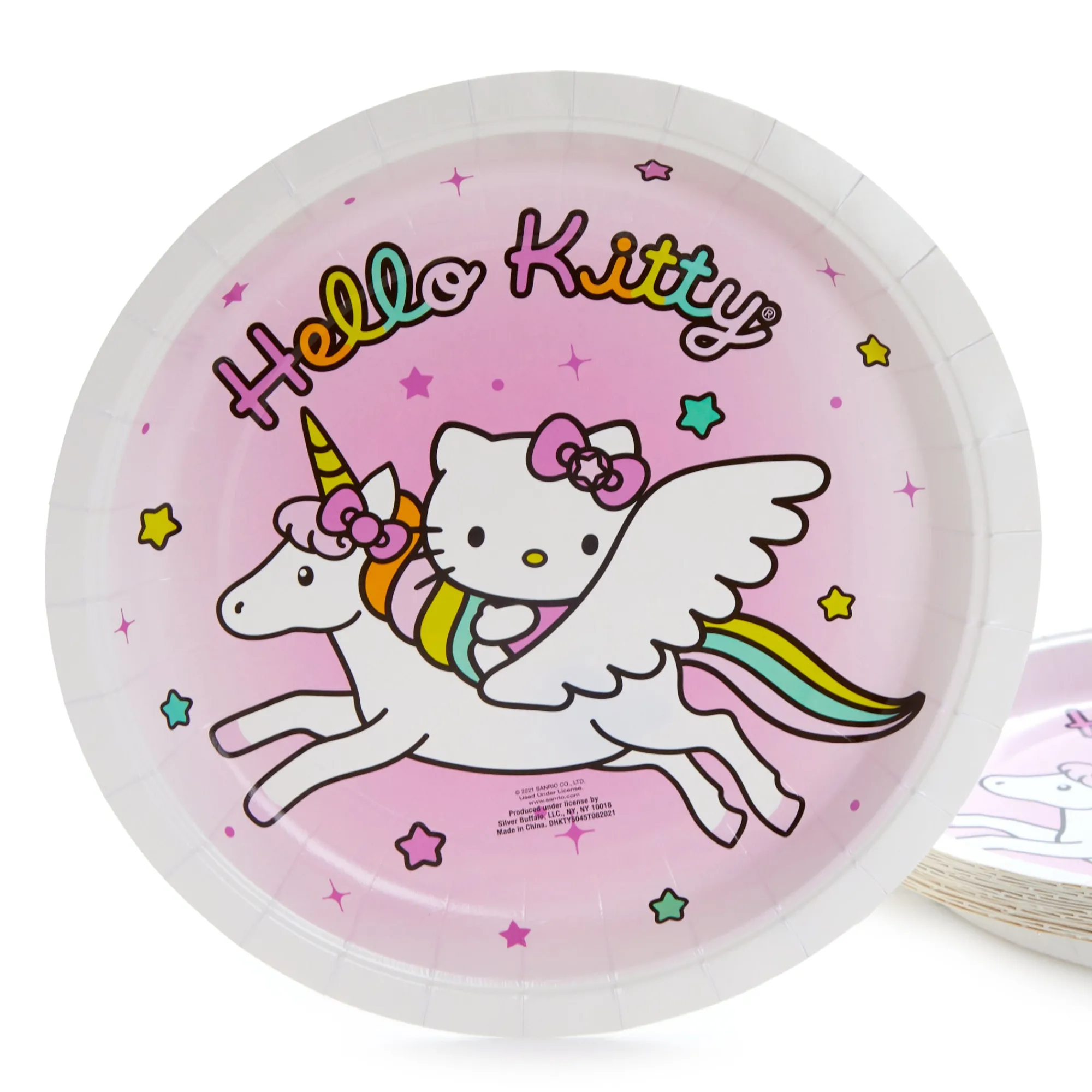 Silver Buffalo LLC Hello Kitty Unicorn Rainbow 60-pc Party Pack