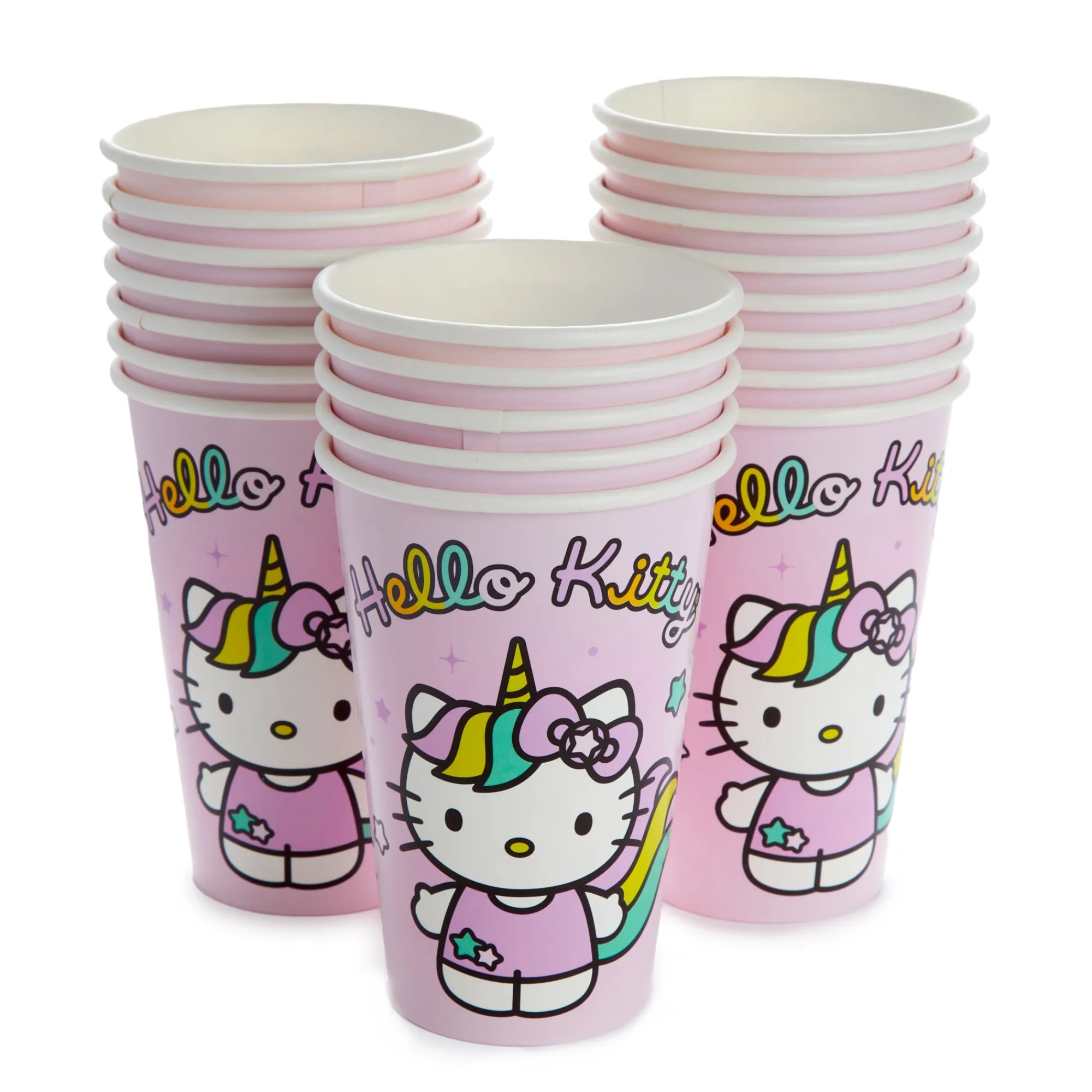 Silver Buffalo LLC Hello Kitty Unicorn Rainbow 60-pc Party Pack