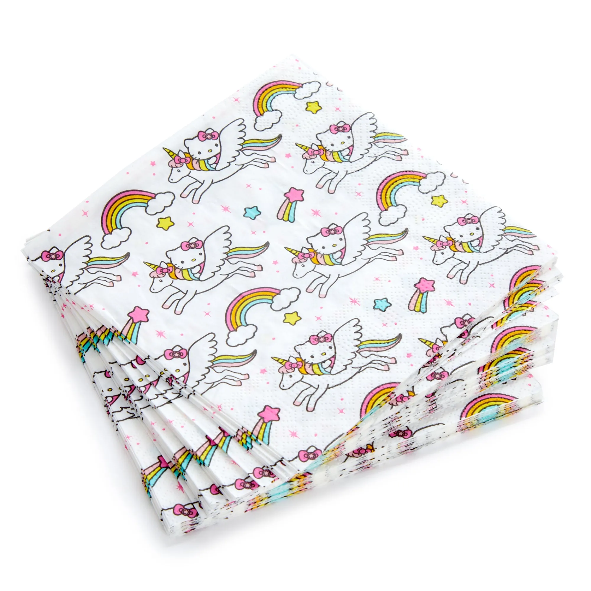 Silver Buffalo LLC Hello Kitty Unicorn Rainbow 60-pc Party Pack
