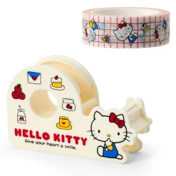 Japan Original Hello Kitty Washi Tape and Dispenser Set (Sanrio Forever Series)