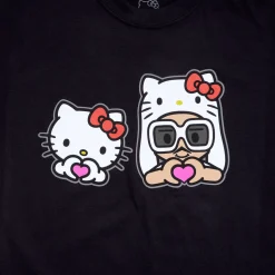 Banbury Capital Hello Kitty x Bruno Mars Heart Hands Black Tee