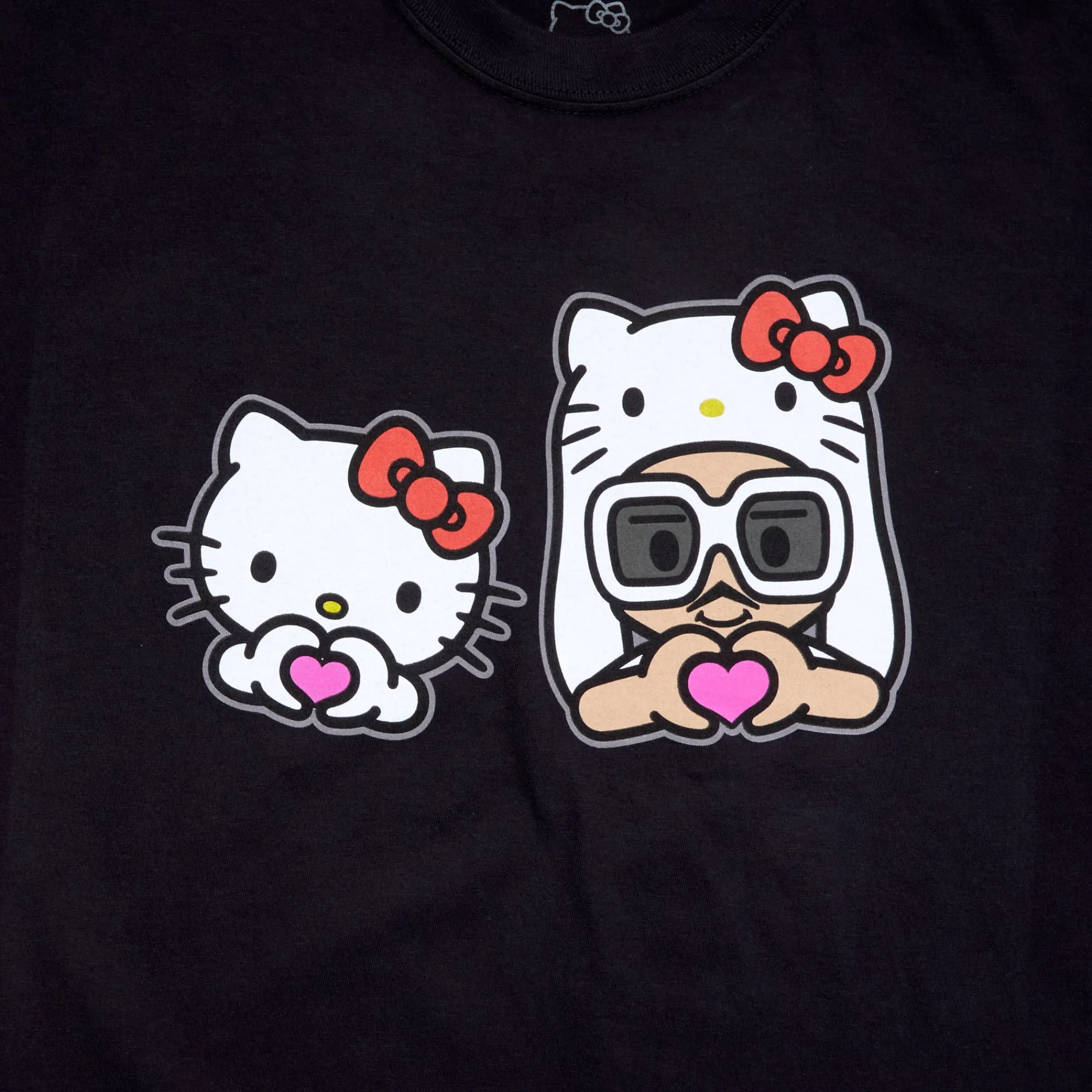 Banbury Capital Hello Kitty x Bruno Mars Heart Hands Black Tee