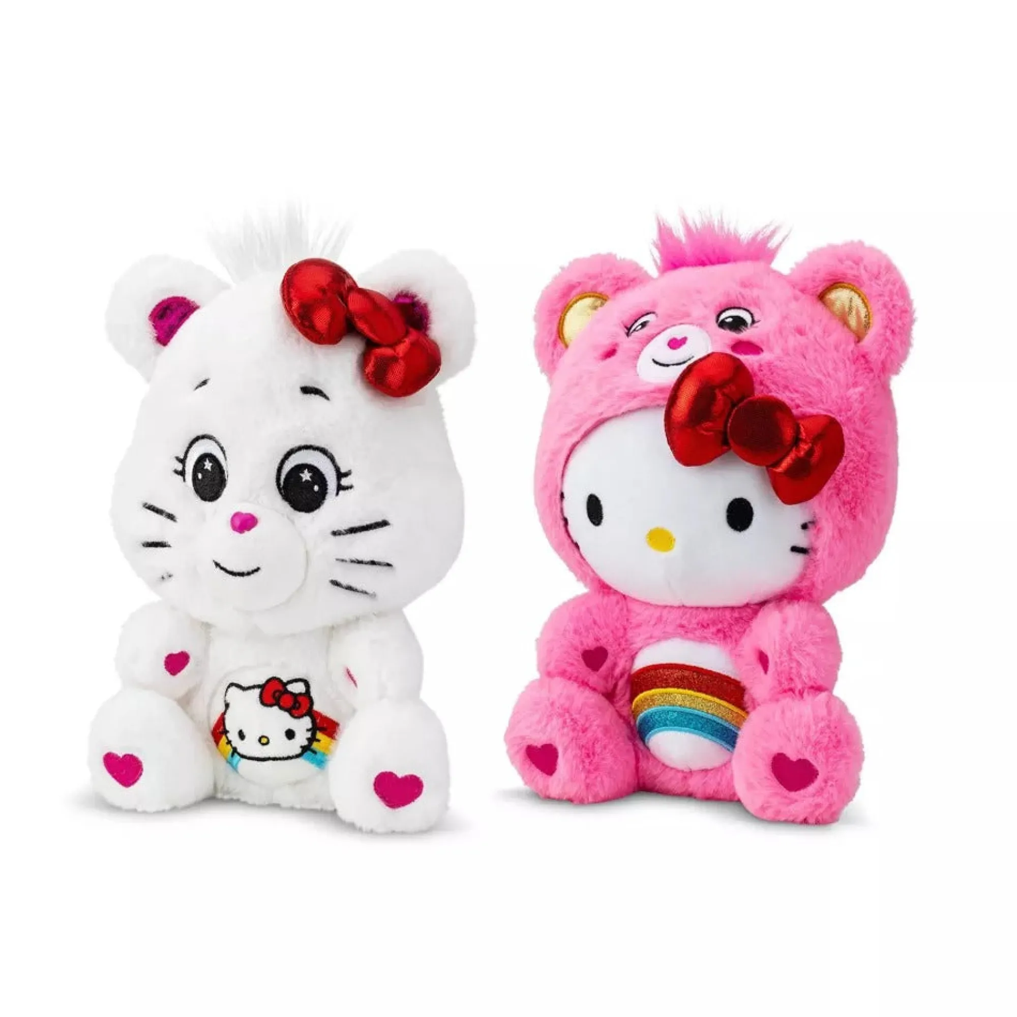 Basic Fun Inc Hello Kitty x Care Bears 2-pc Boxed Plush Set