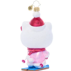 RAUCH BRANDS Hello Kitty x Christopher Radko Handmade Glass Ornament (Aspen Adventure)