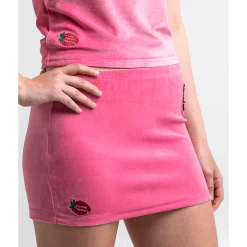 BIOWORLD Hello Kitty x Dumbgood Pink Velour Mini Skirt (50th Anniv.)