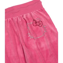 BIOWORLD Hello Kitty x Dumbgood Velour Track Pants (50th Anniv.)
