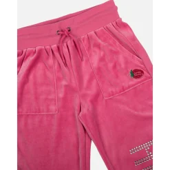 BIOWORLD Hello Kitty x Dumbgood Velour Track Pants (50th Anniv.)