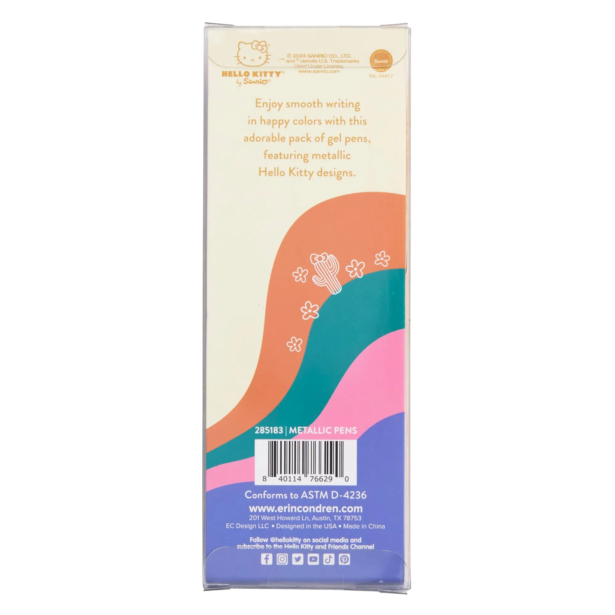 ERIN CONDREN Hello Kitty x Gel Click Pens (Set of 5)