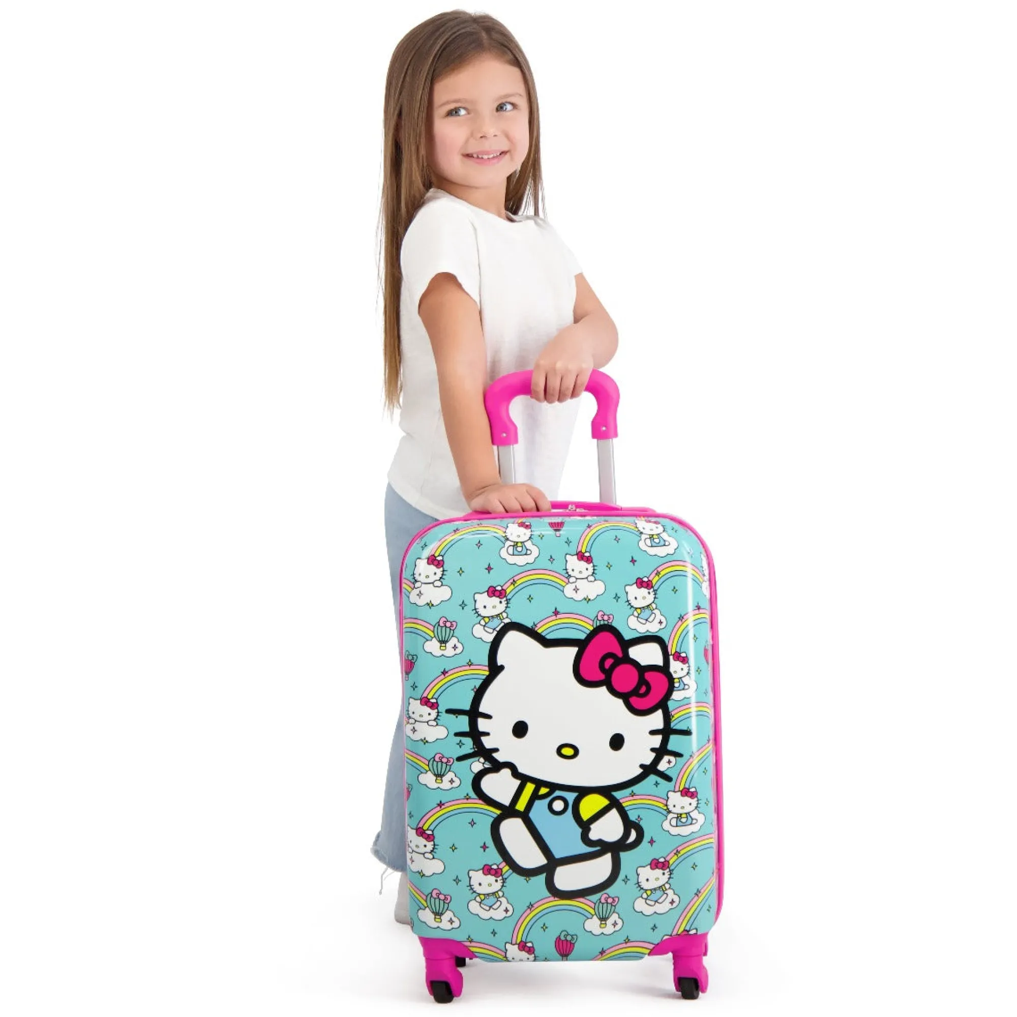 Kids Ful Luggage Hello Kitty x FUL 21" Rainbows Kids Carry-on Luggage