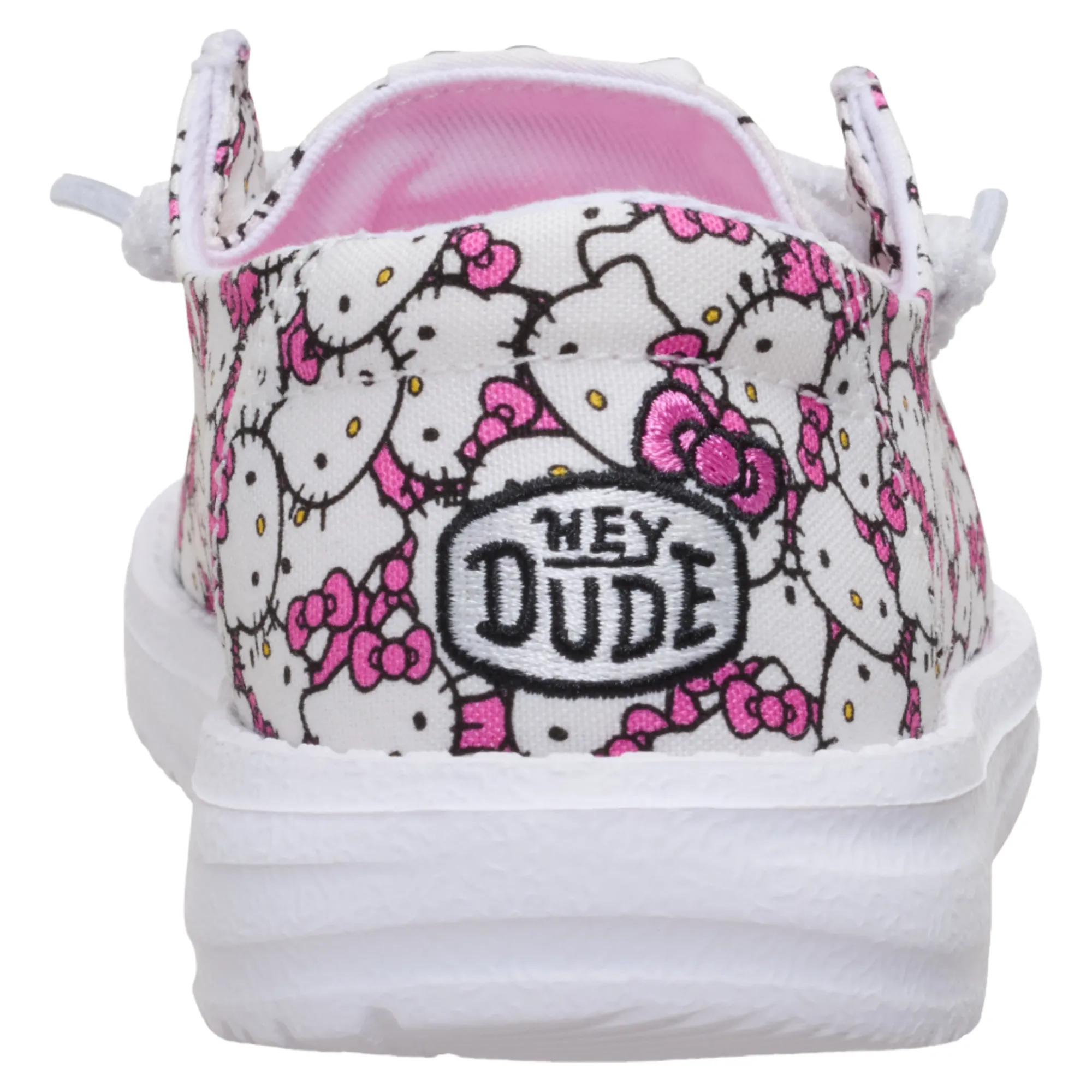 Kids Hey Dude Inc Hello Kitty x HEYDUDE Wendy All-Over Print Slip-On Shoe (Youth)