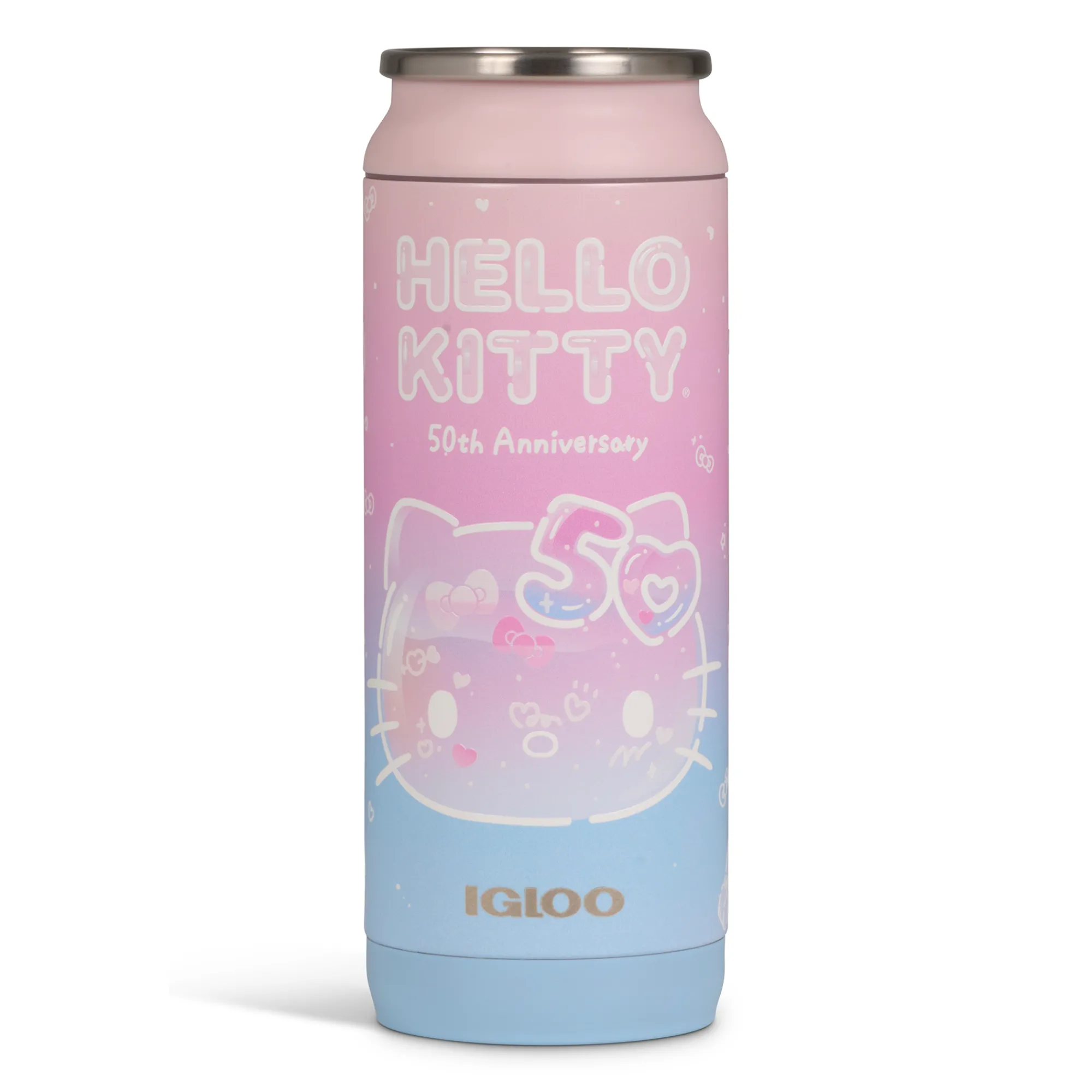 Igloo Products Corp Hello Kitty x Igloo 50th Anniversary 16oz Stainless Steel Can