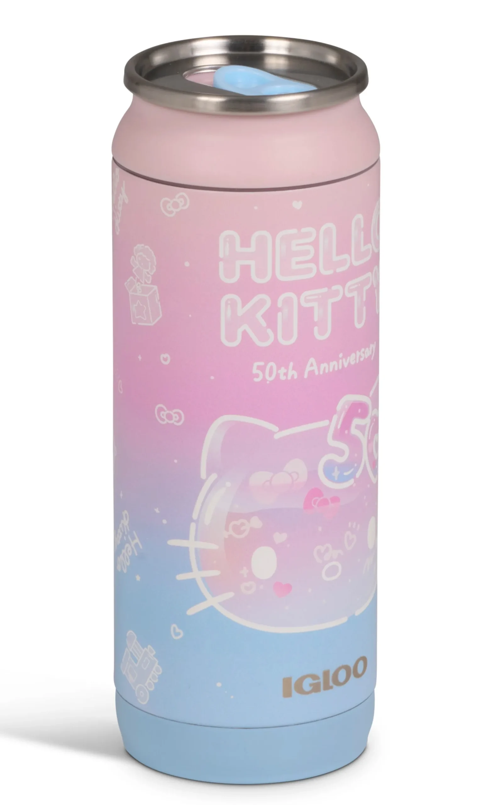 Igloo Products Corp Hello Kitty x Igloo 50th Anniversary 16oz Stainless Steel Can