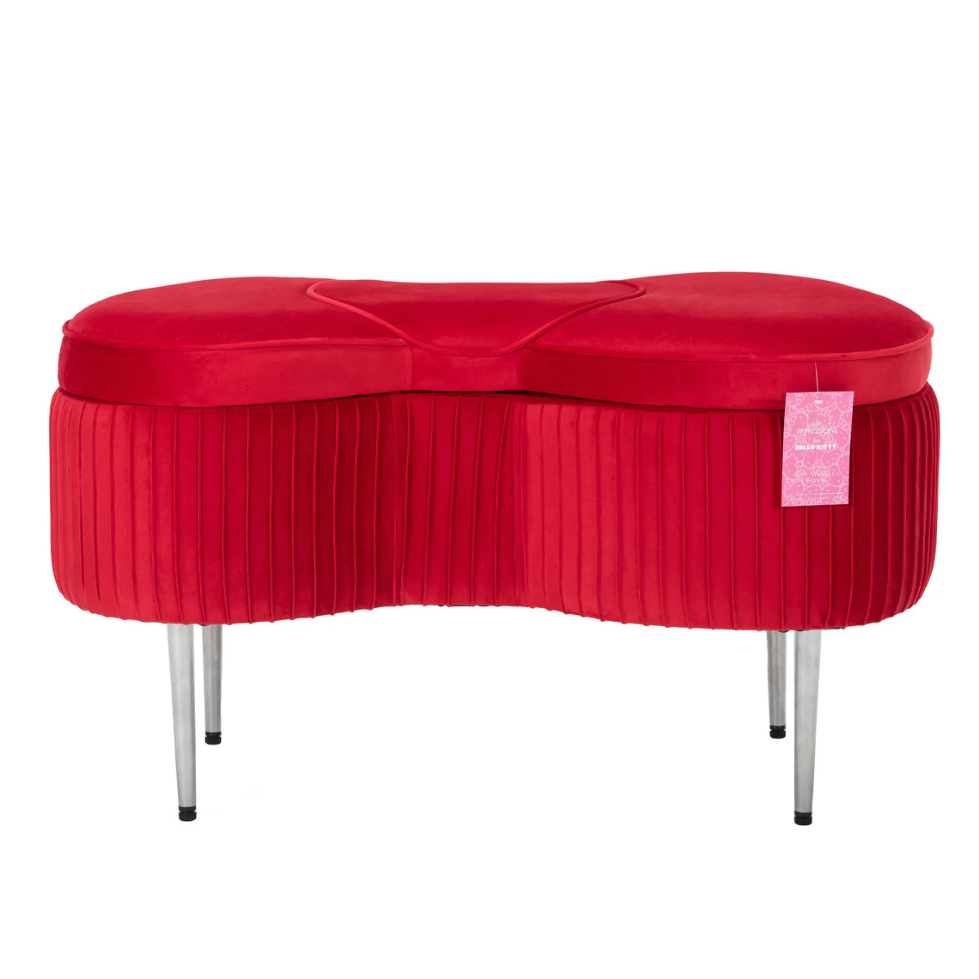 Impressions Vanity Co. Hello Kitty x Impressions Vanity Bow Storage Bench