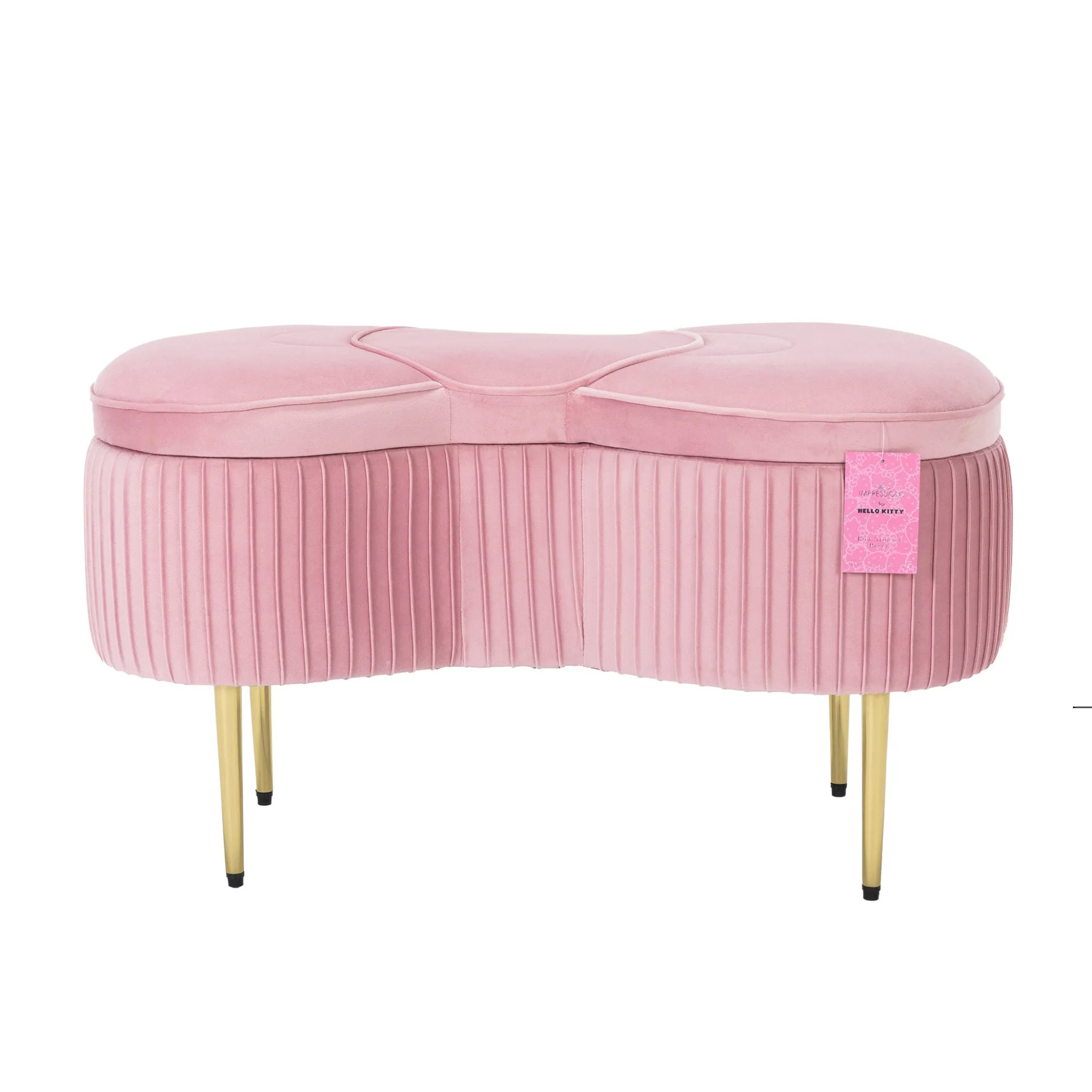 Impressions Vanity Co. Hello Kitty x Impressions Vanity Bow Storage Bench