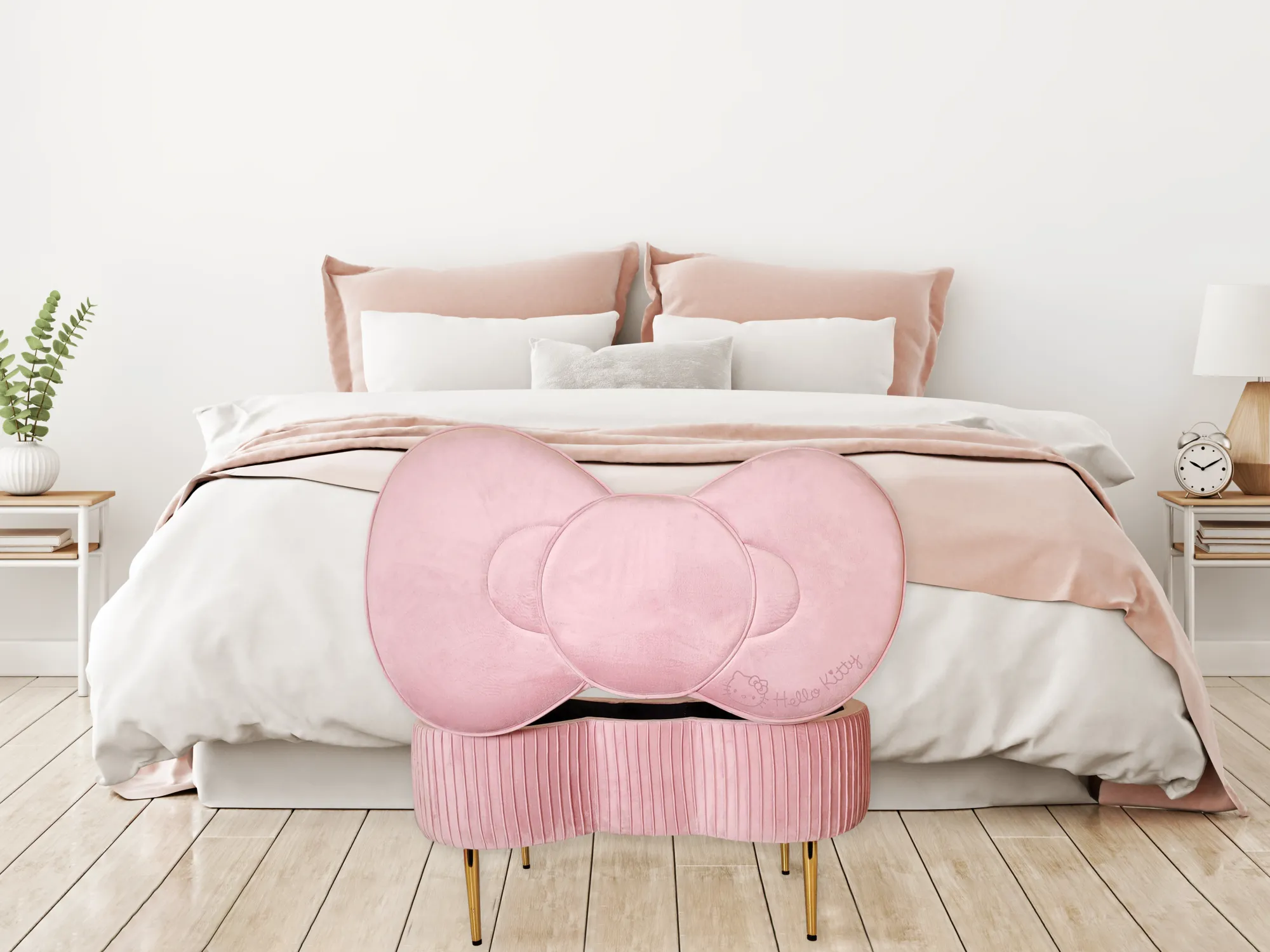 Impressions Vanity Co. Hello Kitty x Impressions Vanity Bow Storage Bench