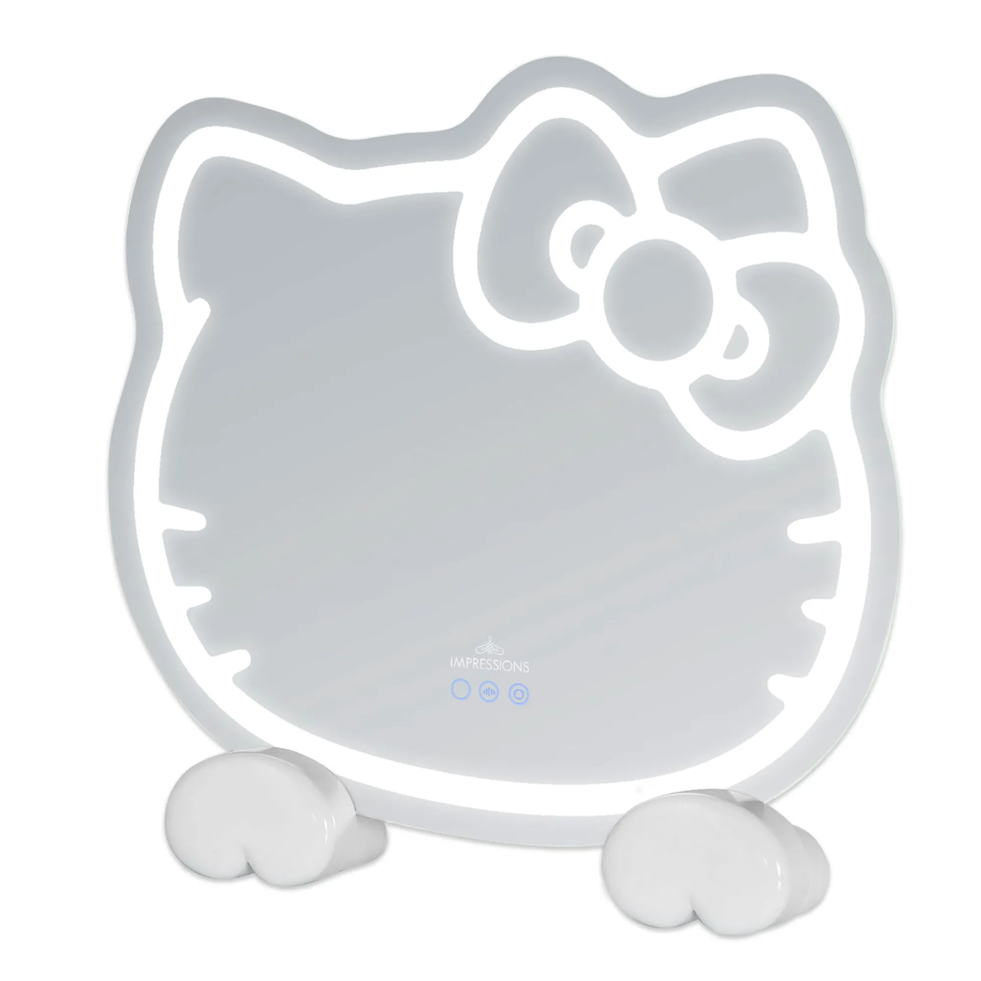 Impressions Vanity Co. Hello Kitty x Impressions Vanity RGB Wall Mirror 2.0 W/ Bluetooth Speakers and Specialty Base