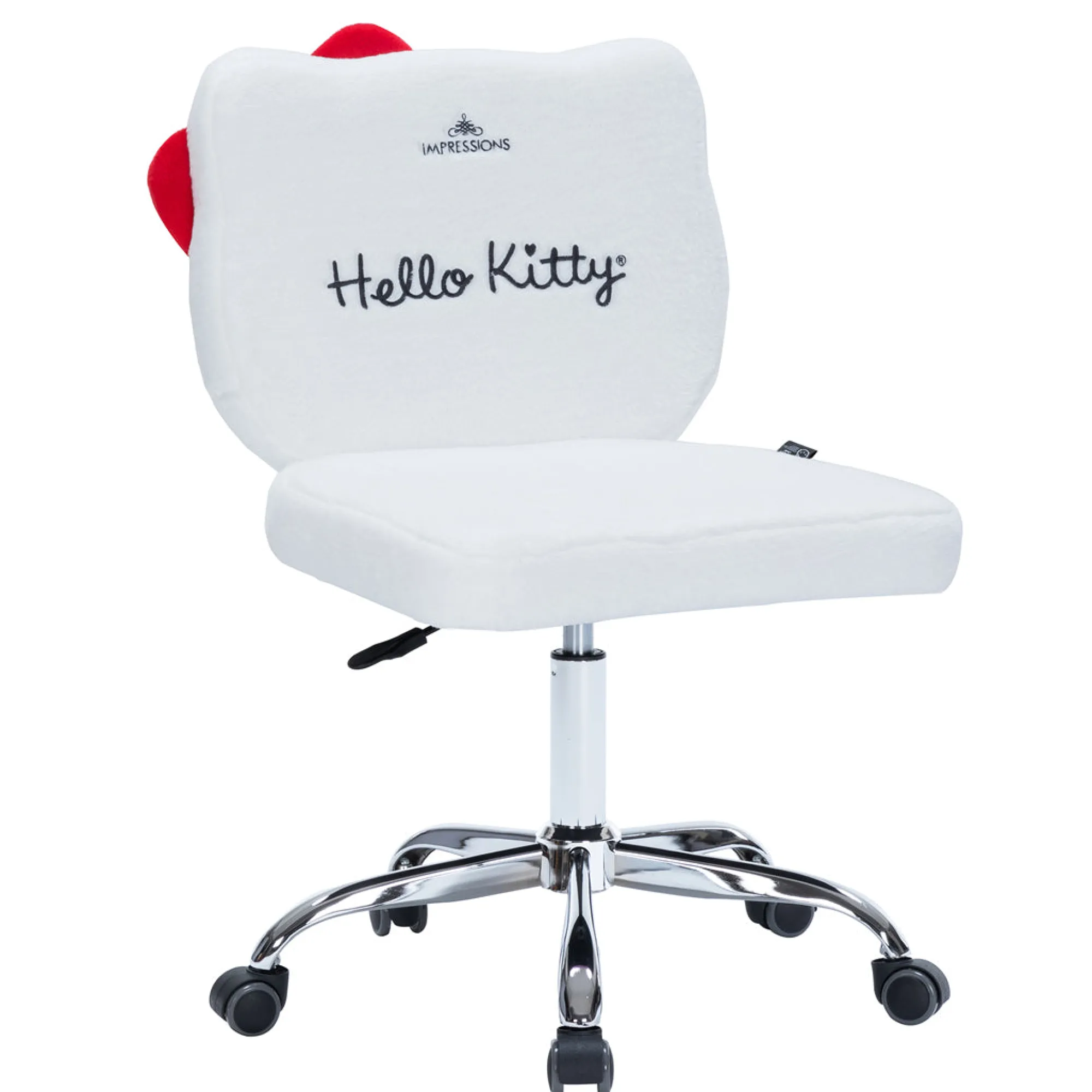 Impressions Vanity Co. Hello Kitty x Impressions Vanity Teddy Fur Swivel Chair