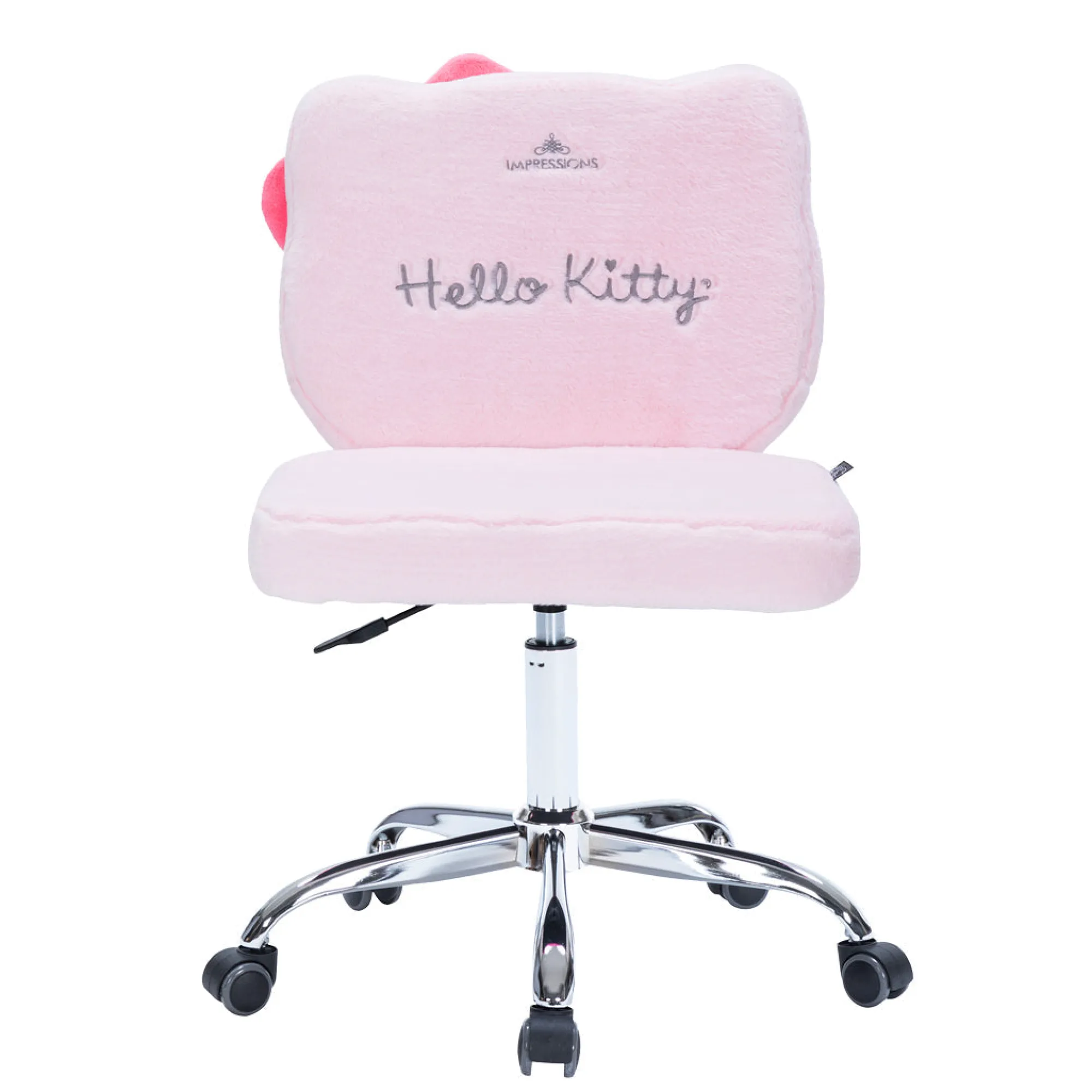 Impressions Vanity Co. Hello Kitty x Impressions Vanity Teddy Fur Swivel Chair