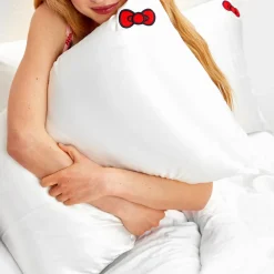 Kitsch LLC Hello Kitty x Kitsch Bow Pillowcase (Solid )