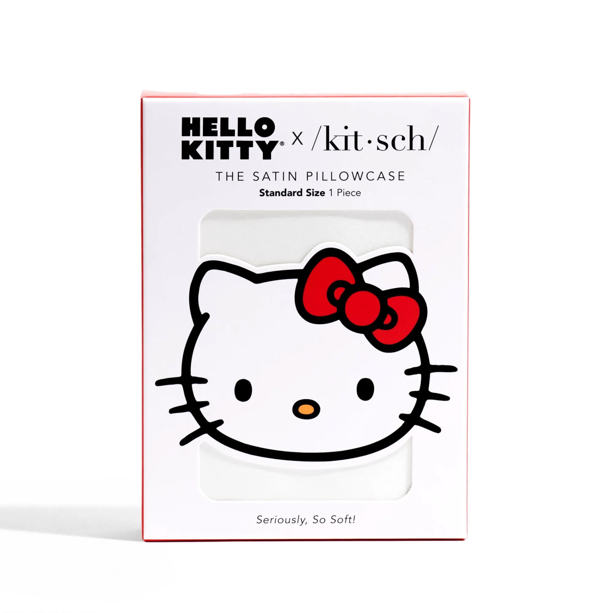 Kitsch LLC Hello Kitty x Kitsch Bow Pillowcase (Solid )