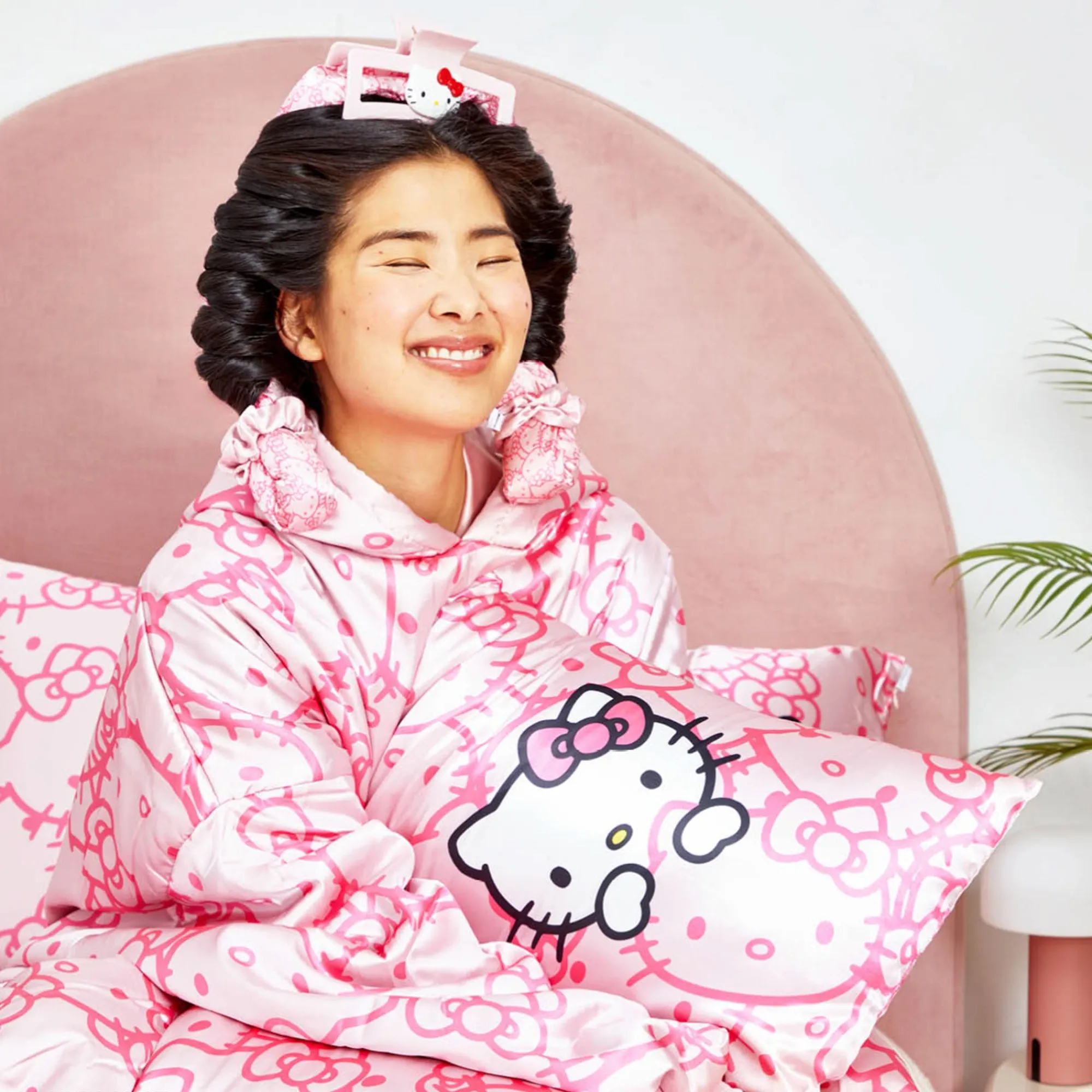 Kitsch LLC Hello Kitty x Kitsch Faces Pillowcase