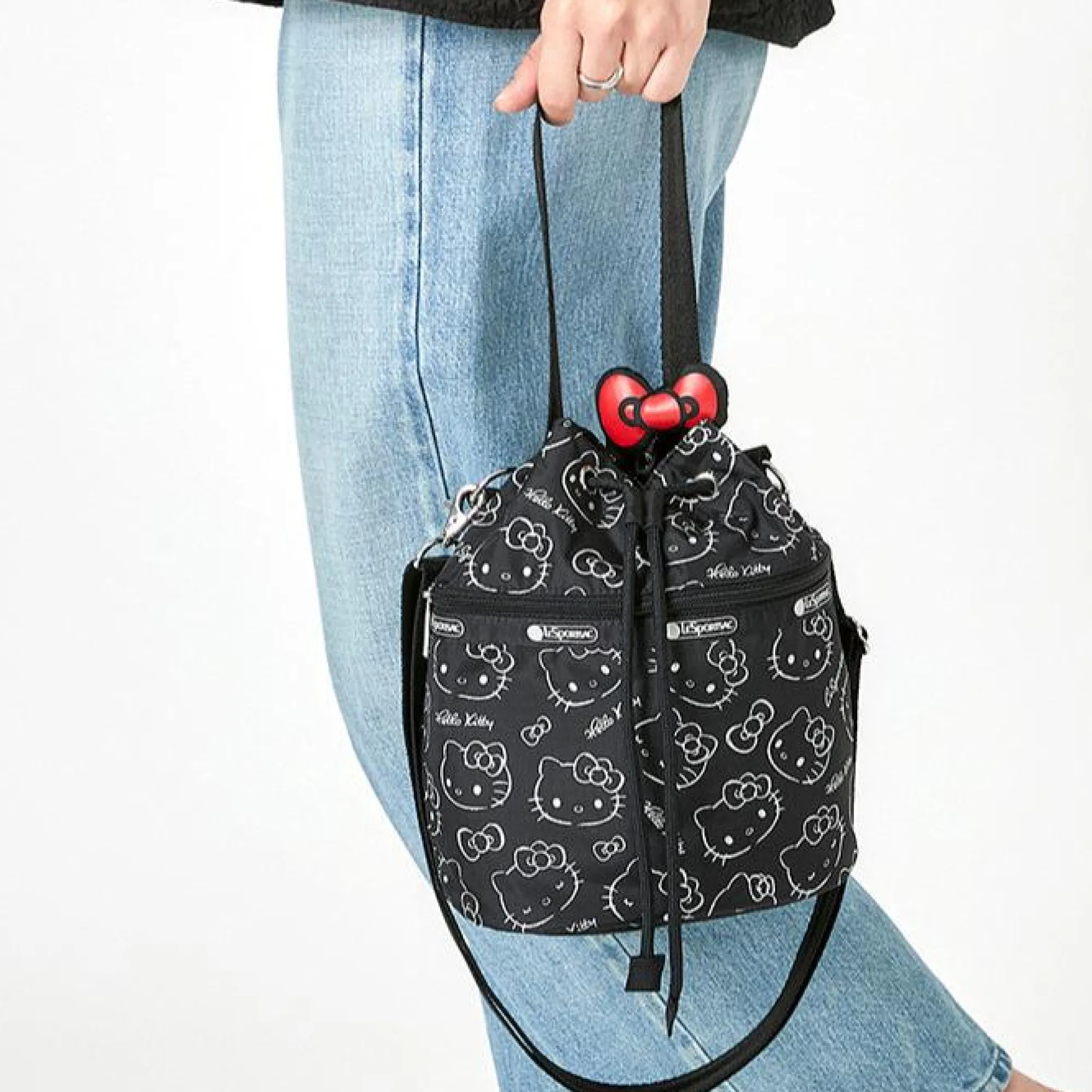 LeSportsac Hello Kitty x Drawstring Bucket Bag (I Am A Star)