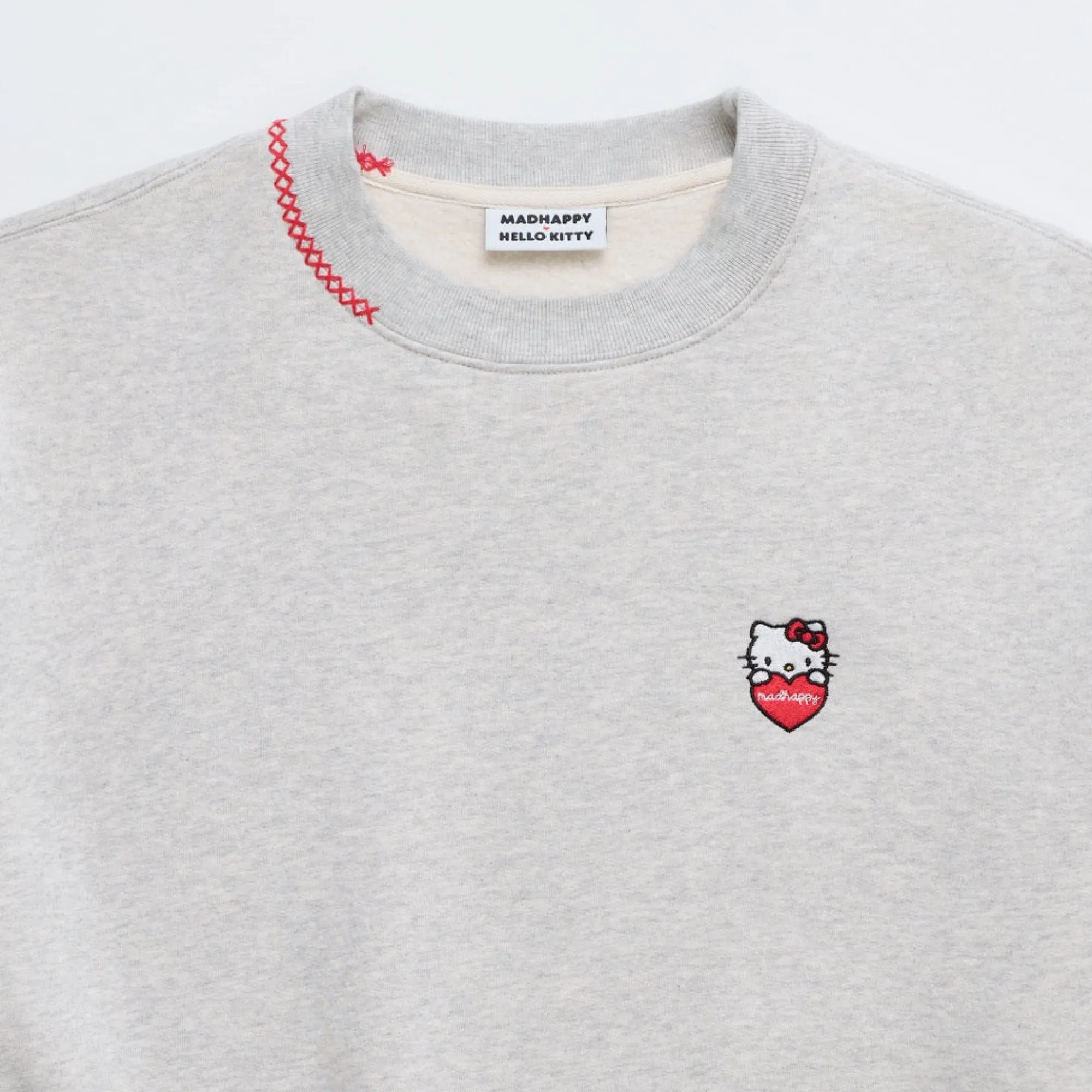 MADHAPPY Hello Kitty x Midweight Fleece Crewneck (Campus)