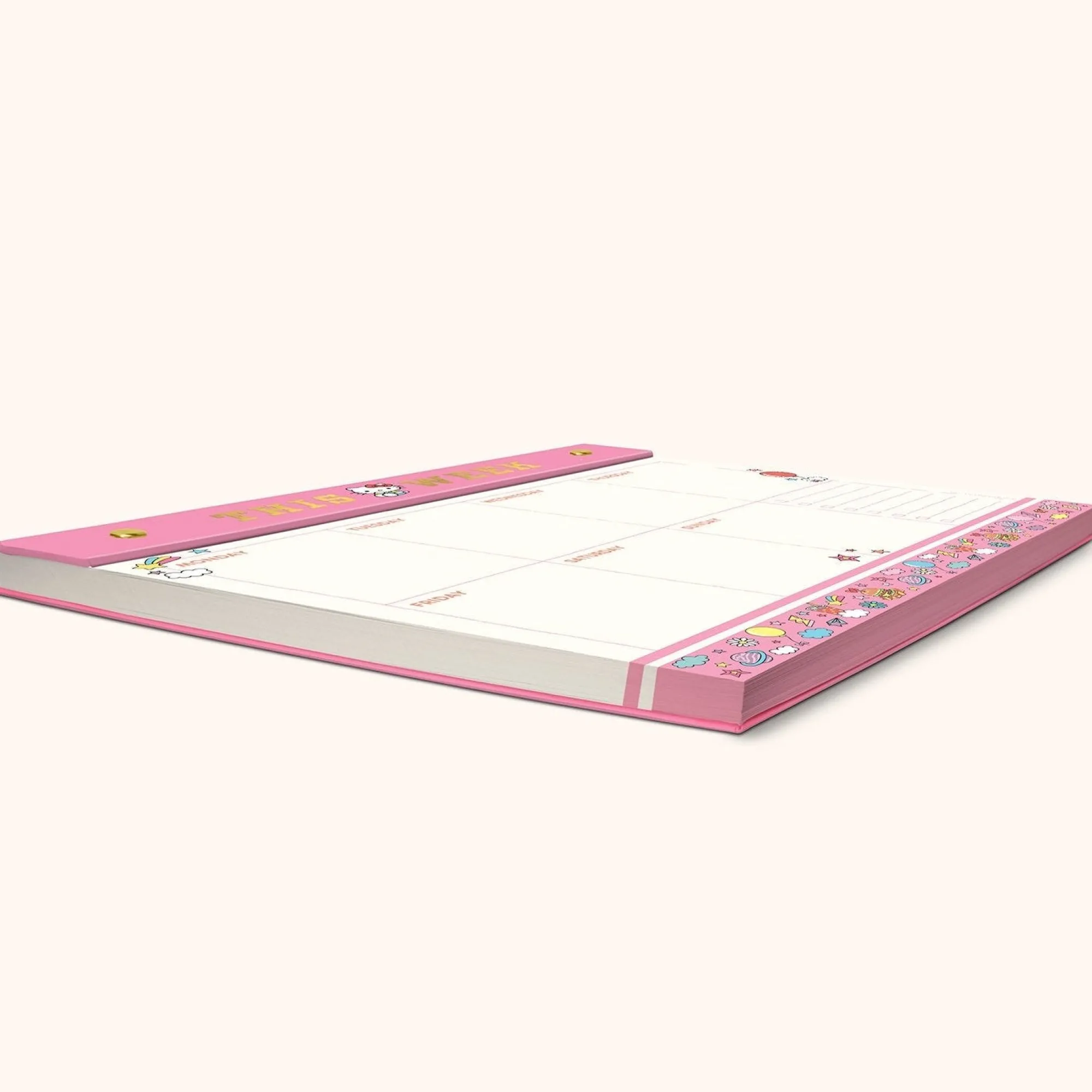 Studio Oh! Hello Kitty x College Letters Weekly Desk Pad